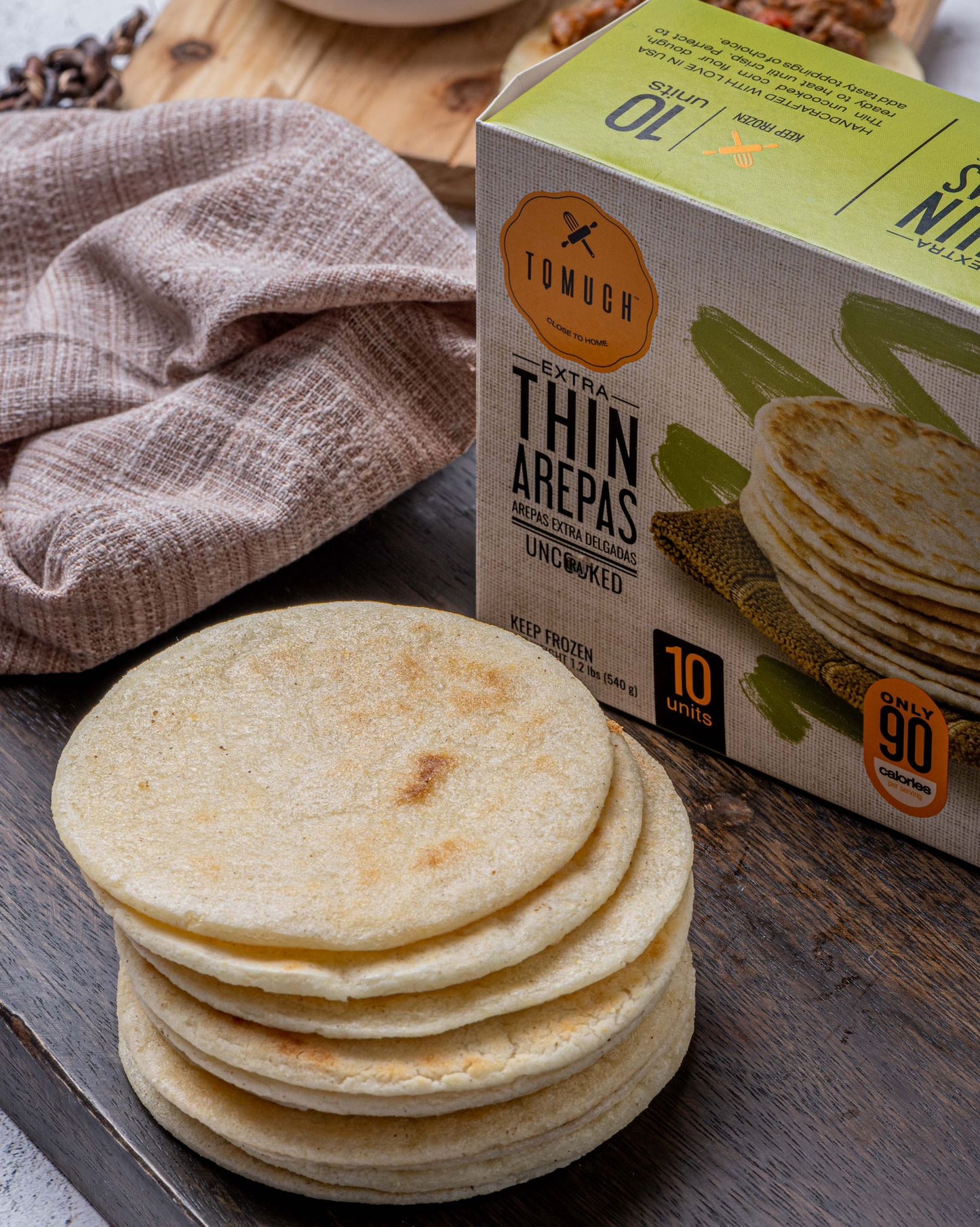Arepas extra finas