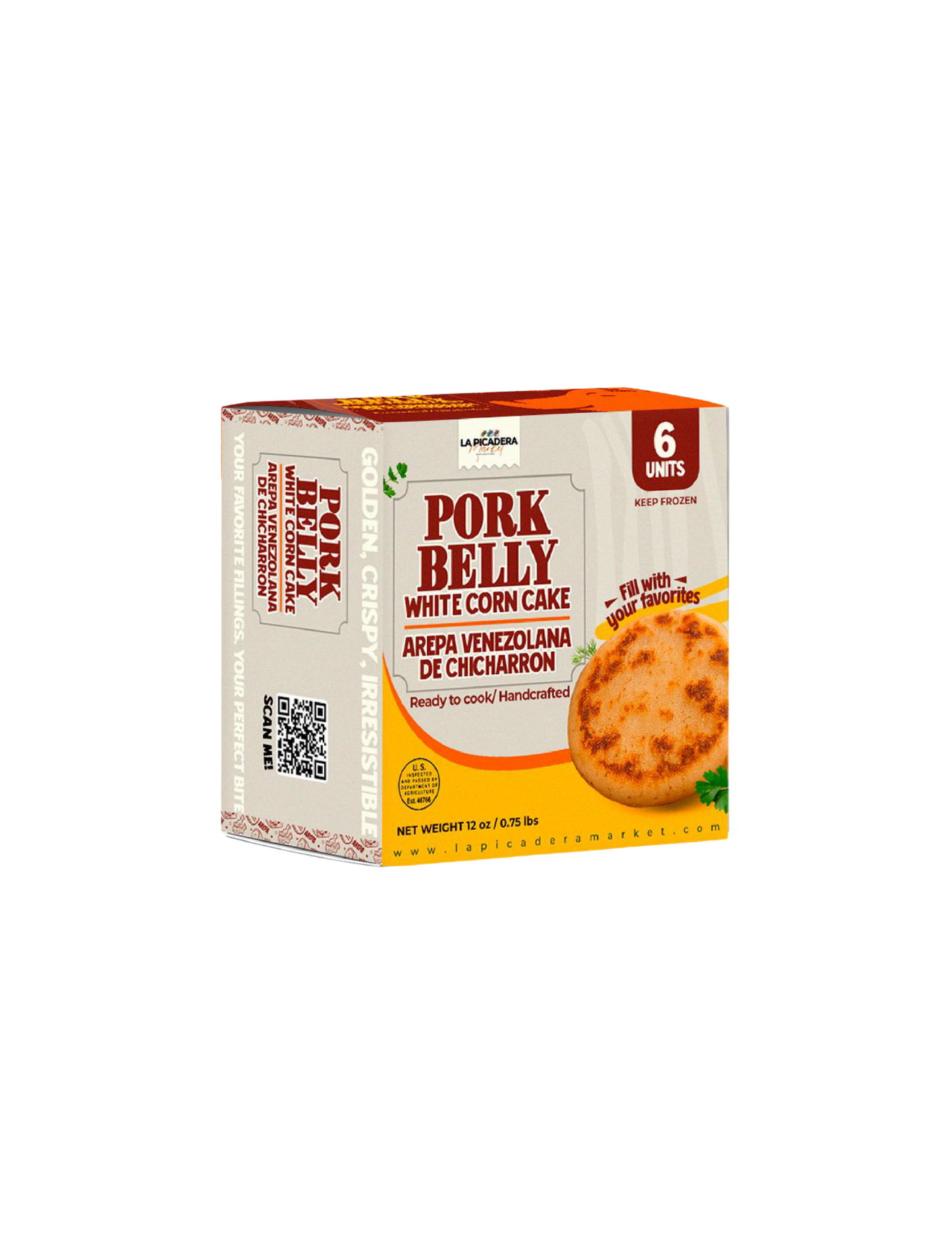 Arepa de Chicharrón (Pork Belly) | 6 unidades