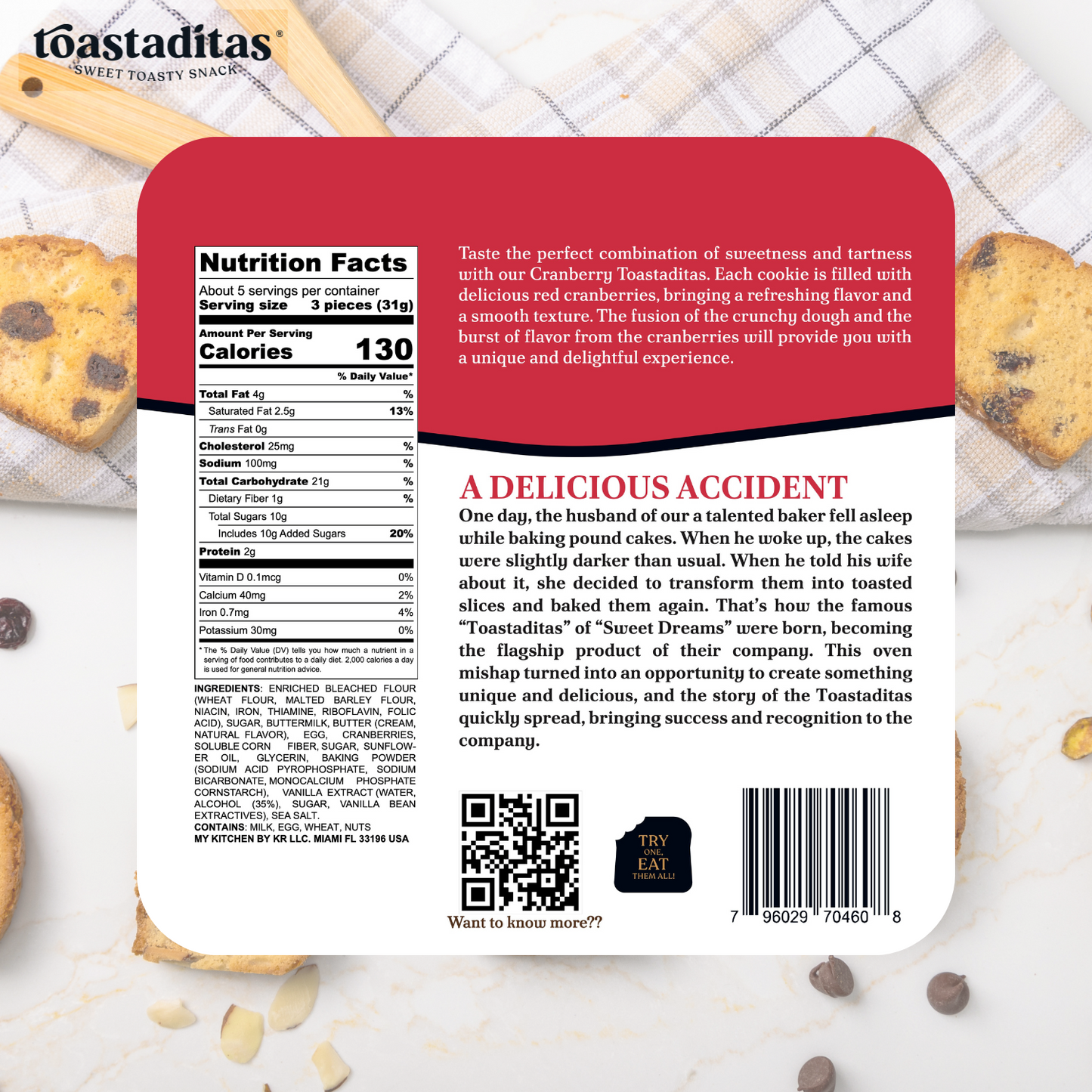 Toastaditas | Cranberry cookie
