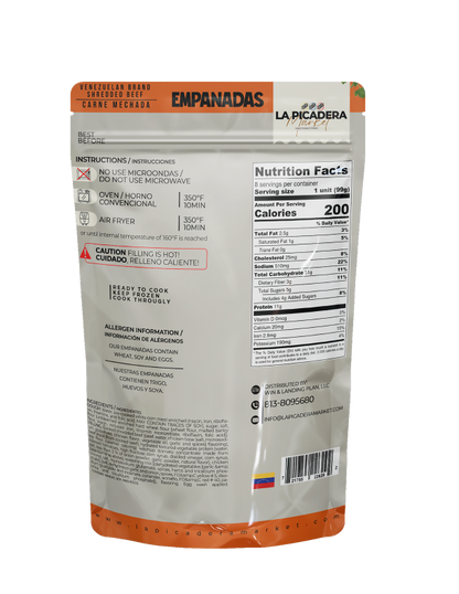 Empanadas Gourmet Carne Mechada | 8 Unidades