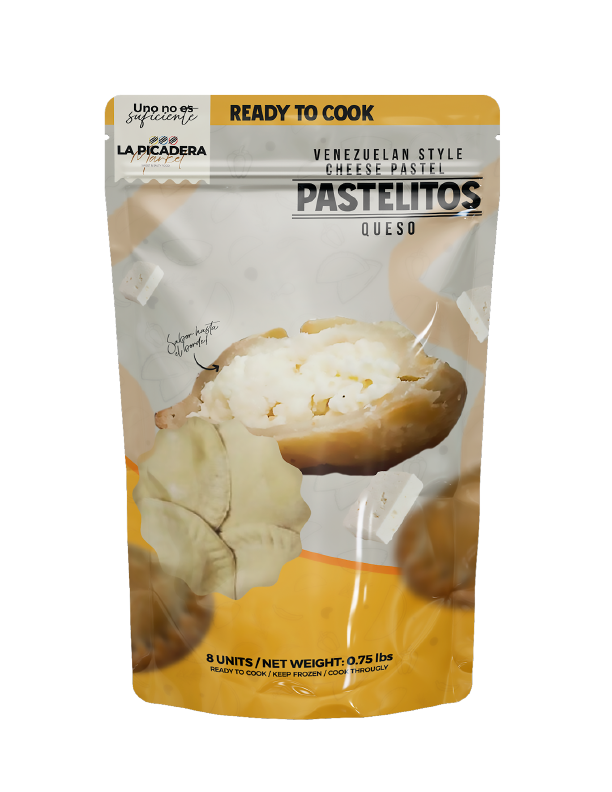 Pastelitos Gourmet Queso Rallado | 8 Unidades