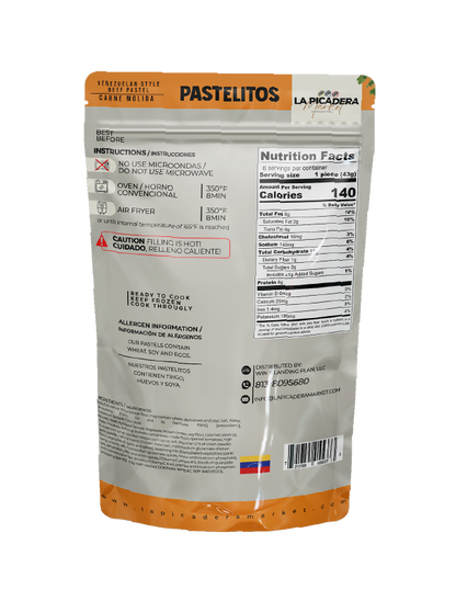 Pastelitos Gourmet Carne Molida | 8 Unidades