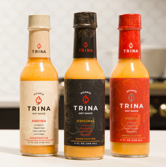 Trina Hot Sauce Variety Pack - 3 bottles